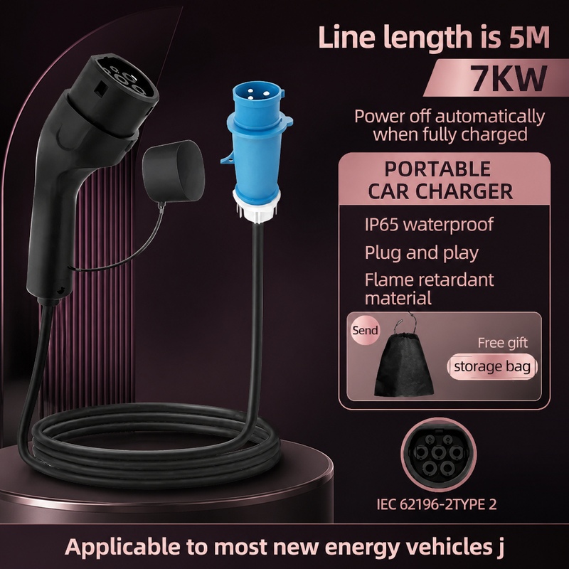 Portable Ev Charger 32A Type 2 Cee Plug - Caricatore Portatile per Veicoli Elettrici ROMADA