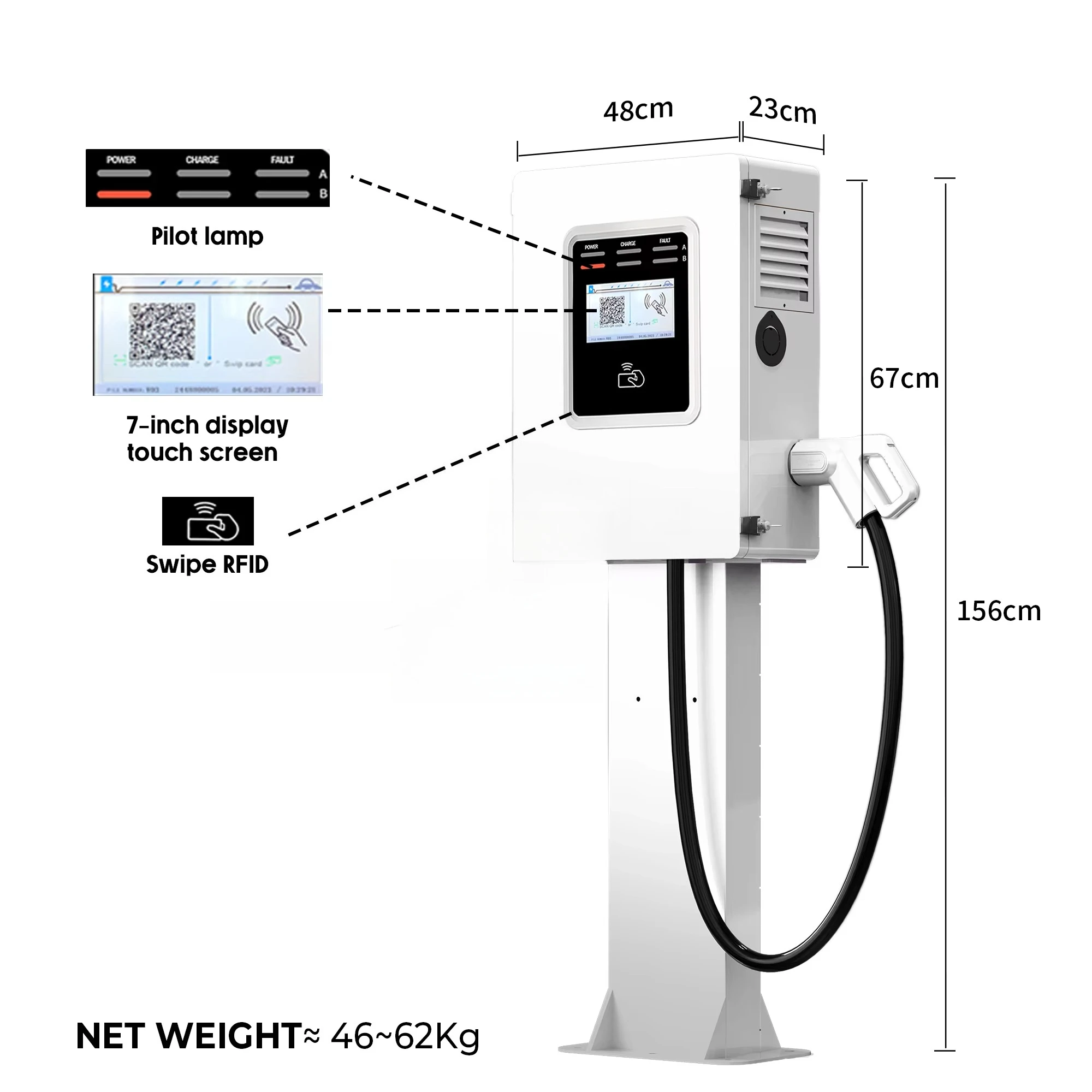Caricatore EV Commerciale Rapi - Dc Fast Charger 30Kw Wallbox Commercial recensione e prezzo
