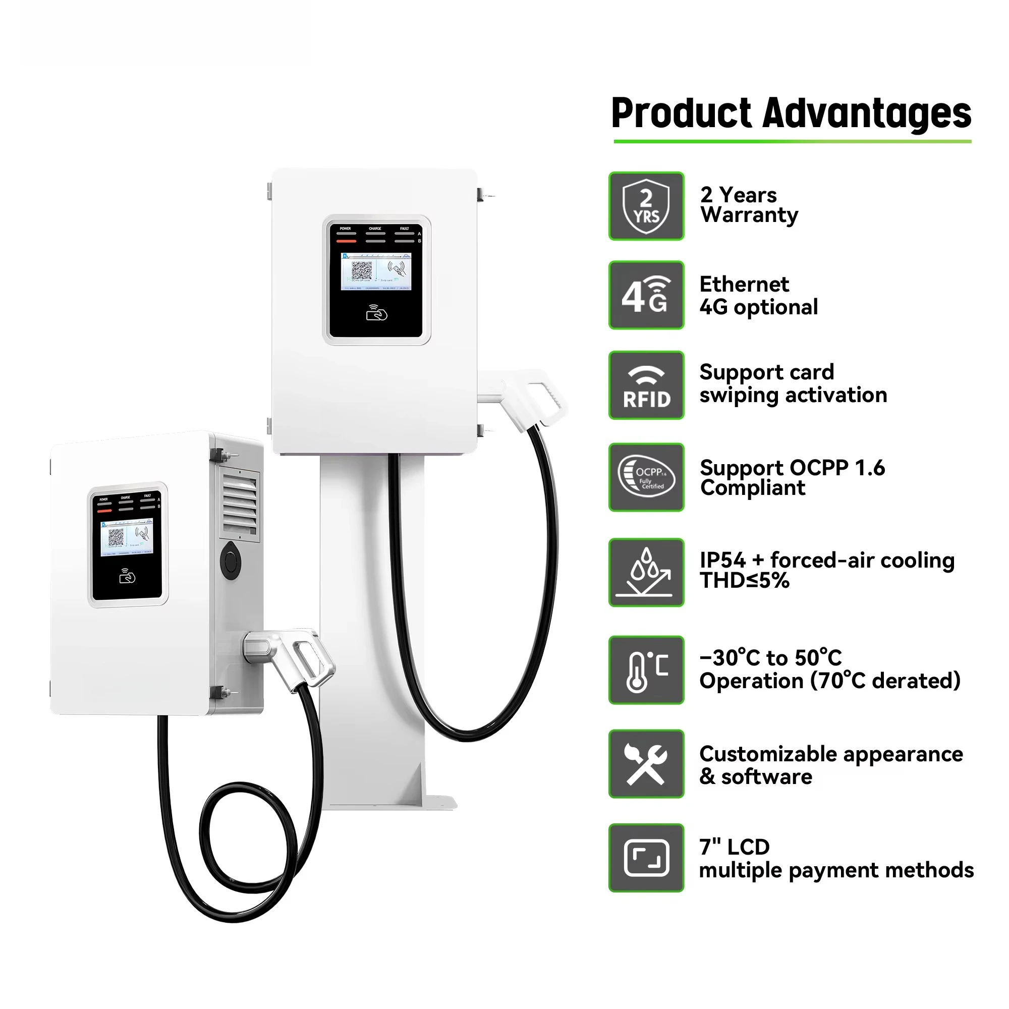 Caricatore EV Commerciale Rapi - Dc Fast Charger 30Kw Wallbox Commercial recensione e prezzo
