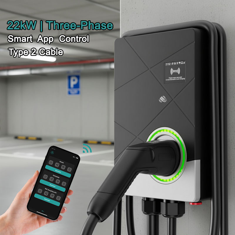 Caricatore EV Intelligente Tri - 22Kw Wallbox Type 2 Ocpp Rfid recensione e prezzo