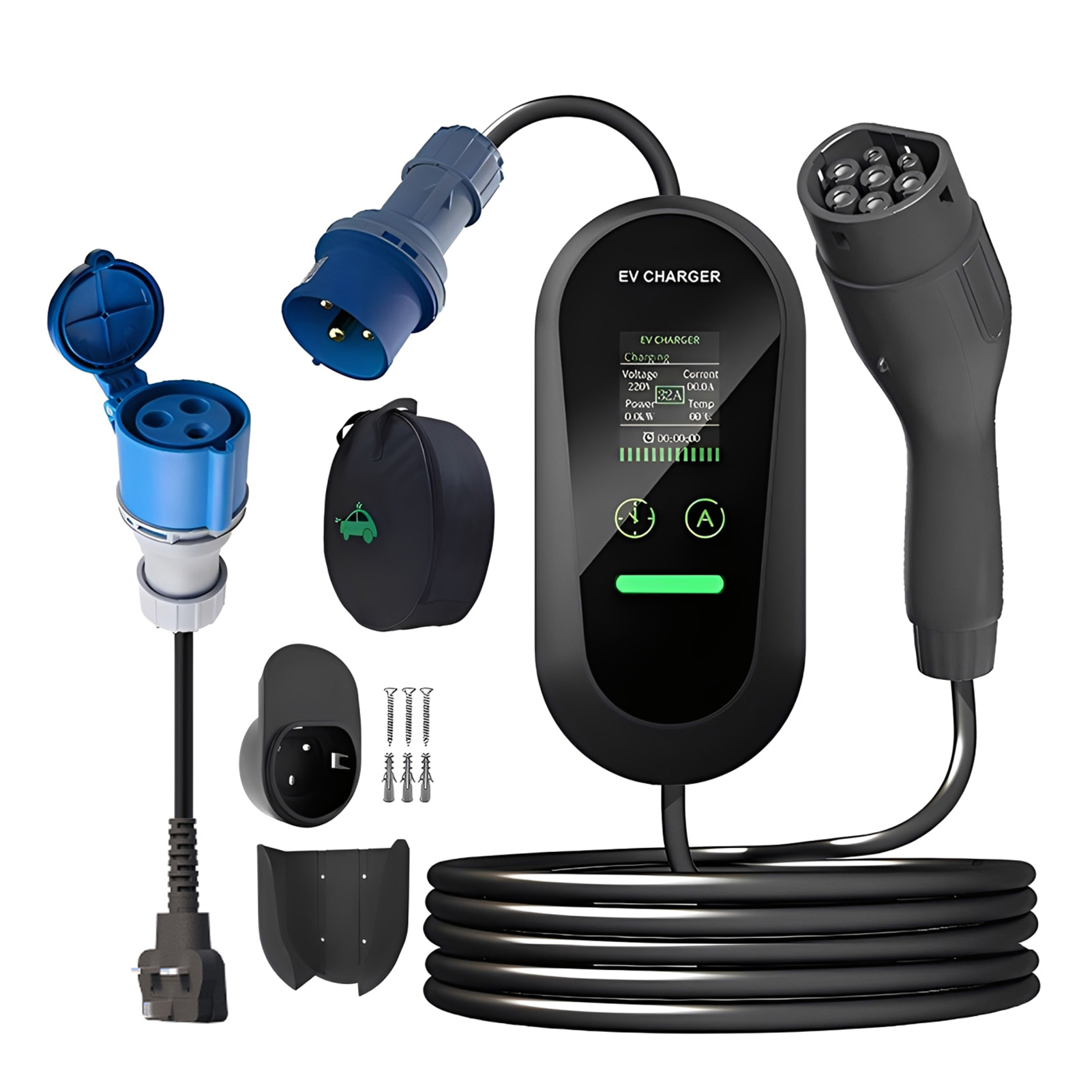 Type2 Caricatore portatile EV  - Portable Ev Charger 32A Type 2 Cee Plug recensione e prezzo