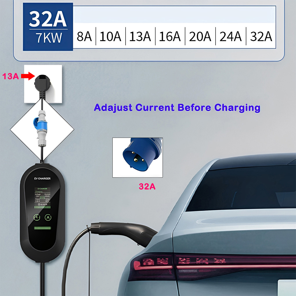 Type2 Caricatore portatile EV  - Portable Ev Charger 32A Type 2 Cee Plug recensione e prezzo