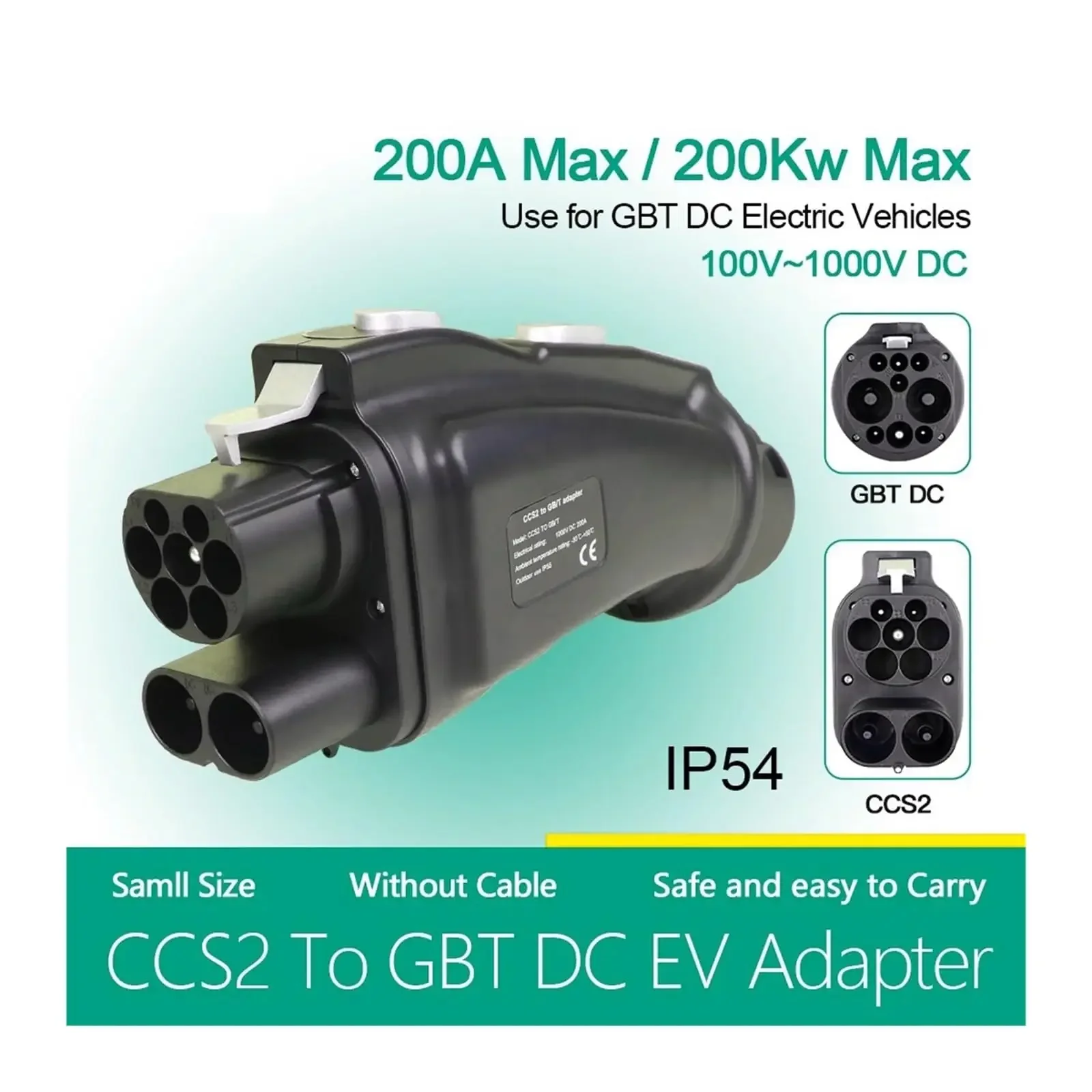 Adattatore Convertitore CCS Co - Gb/T To Ccs2 200A Fast Charging Adapter recensione e prezzo